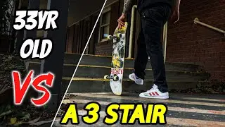 Learning How to OLLIE A 3 STAIR