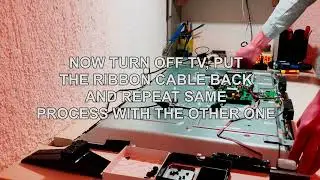 LED/LCD TV Repair Tutorial - Blocking pins - Vertical Lines/no picture problem - EASY FIX