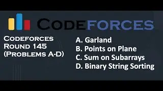 Problem A-D | Codeforces Educational Round 145 | Discord discussion