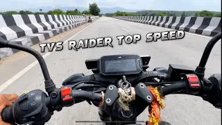 Tvs Raider 125 😱 Top Speed 🔥 Gajab Bhagti Hain Yaar #tvsraider125 #tvsraidertopspeed #youtubevideo