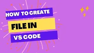 How to make Folder and file in VS code | How to make file in vs code