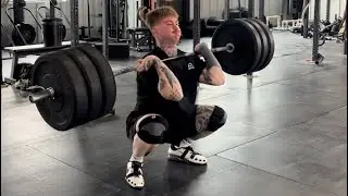 Heavy Squat and Cleans at 7000 feet. 200kg/440lb Back Squat. 184/405x6.