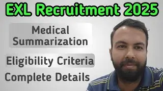 EXL Jobs 2025 | EXL Hiring Updates | Medical Summarization Jobs In EXL | Neeraj Bhatia Vlogs