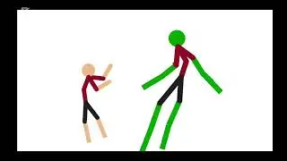 Stickman figure vs tall zombie stick figure (inspired by @BobBloxYT100)