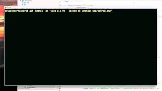 Did git rm --cached on config.php