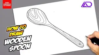 How to draw Wooden Spoon