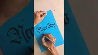 Never Stop Learning Calligraphy x Pilot Parallel Pen by Sadsevenforests #shorts #calligraphymasters