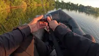 4K Bass Fishing USA Largemouth Bass  Alligator Shimano Calcutta Conquest Packraft Megabass Kokopelli