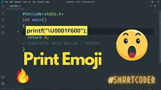 Print emoji in output || C program 😃😃 #short