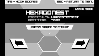 Hexagonest in Hyper Mode 70.33s + Ending (I PLAYED WITH MOUSE) | Super Hexagon