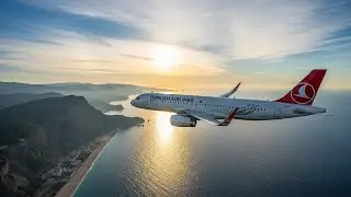 Istanbul to Antalya ✈️ | Beautiful Turkish A320 Coastal Flight!