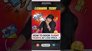 How to Book Flight Tickets at Low Price ✈️🎫💥🔥 #ytshorts #shorts #satelugutechzone #viral #trending