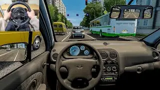 Daewoo Matiz - City Car Driving [Steering Wheel Gameplay]