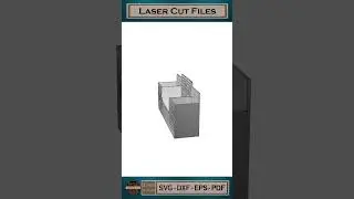 Laser Cut Pencil Holder SVG | Modern Desk Organizer for DIY Projects