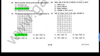 DMRC JE Electronics previous year paper