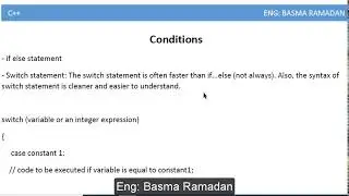 c++ course arabic -  switch c++ شرح