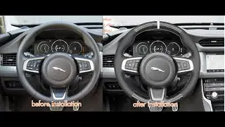 MEWANT--- for Jaguar E-Pace / F-Pace / XE / XF Hand Stitch Car Steering Wheel Install