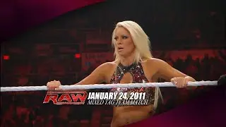 (SWWE): WWE RAW 01/24/11 - The Bella Twins & Daniel Bryan vs.  Maryse, Alicia Fox & Ted Dibiase