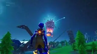Season X event rocket launch in Dusty Depot