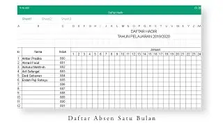 Tutorial Membuat Daftar Absen Satu Bulan di Android &mdash; Tutorial Wps Office