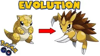 Evolving SANDSHREW to SANDSLASH (POKEMON GO EVOLUTION)