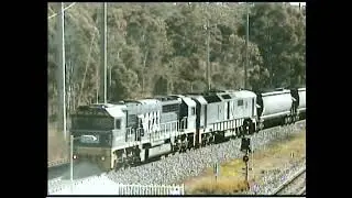 Hunter Valley Coal Trains at Thornton NSW in 2007 (Pacific National & QR National)