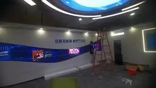 Large screen irregular LED screen touch video wall 3D video unity games finger 30points exhibition