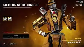 Legendary Bundle for Pathfinder (Memoir Noir), S19 Store Update. [Apex Legends - Highlight - Dec.23]