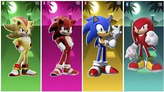 YELLOW SONIC vs RED SONIC vs BLUE SONIC vs RED SONIC - Tiles Hop EDM Rush🎵