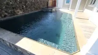 Polished Marble Pool Finish Hydrazzo | French Gray & Mediterranean Blue