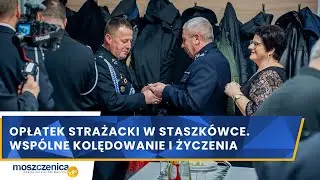 Opłatek strażacki w Staszk&oacute;wce. Wsp&oacute;lne kolędowanie i życzenia