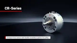 Compact force sensor with flexible installation options for pulley.