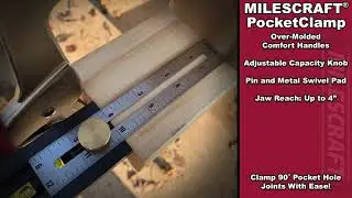 Milescraft 4004 PocketClamp, Right Angle, Wood Project, Pocket Clamp Overview by EQUUS