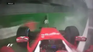 Kimi R&auml;ikk&ouml;nen Crash F1 2016 Brazil Race