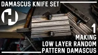 Making Damascus For A Knife Set