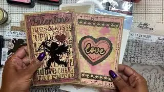 Dollar Tree Storage, Valentine Cards Using Heidi Swapp Mink Foil Machine and Tim Holtz Cards