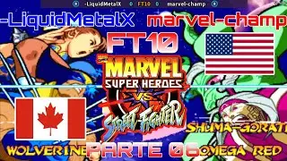 MSH 🆚️ SF -Parte 06 -LiquidMetalX🇨🇦🆚️🇺🇲marvel-champ [FT10] 1440p.60 #marvel #streetfighter #capcom