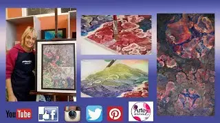 Como crear nuevos efectos con acrilicos fluo y metalizados-Conny Mellien Becker-Plantec