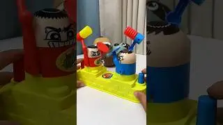Battle Table Board Game &ndash; Hammer Robot Stress Relief Toy, Interactive Boxing Warrior Game
