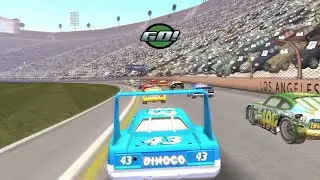 RACING AS THE KING IN THE PISTON CUP! - Cars The Video Game