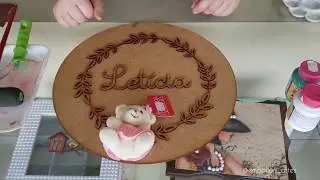 PORTA MATERNIDADE EM MDF  COM URSINHO,  ESSA PEÇA VENDE MUITO BEM  E VOCÊ  PODE FAZER AI NA SUA CASA