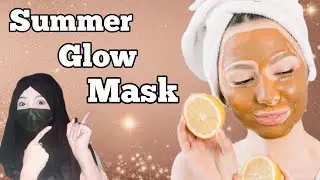 DIY Glowy Face Mask for Summer/ Instant Glow &Clear Skin Naturally! Beauty hacks by minibeboo