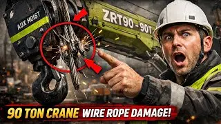 90 ton crane wirerope change #viral #heavyequipment #crane #gulf #pardesi #struggle #shortvideos 