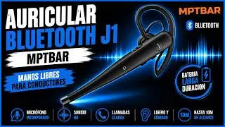 C&oacute;mo es el AURICULAR BLUETOOTH  J1 de MPTBAR 🎧 | Manos Libres para CONDUCTORES | CAMIONEROS 🚚