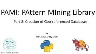 8. Creation of Geo-referenced Databases