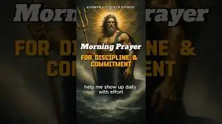Morning Prayer for focus, consistency, and self-control. #Discipline #PurposeDriven #FaithHabits