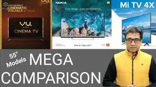 VU CINEMA TV vs NOKIA TV vs MI TV 4X ⚡⚡ MEGA COMPARISON 🔥🔥 TechTalk 43