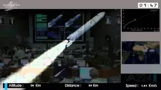 Ariane 5 liftoff - VA 224 - 15/07/15 - MSG-4 et Star One C4