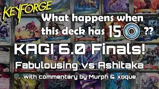 KAGI 6.0 Finals - Fabulousing vs Ashitaka - Adaptive BO3 #keyforge #cruciblemedia