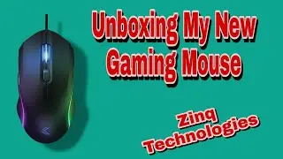 Unboxing My New Gaming Mouse (Zinq Technologies )  (Link is in description)